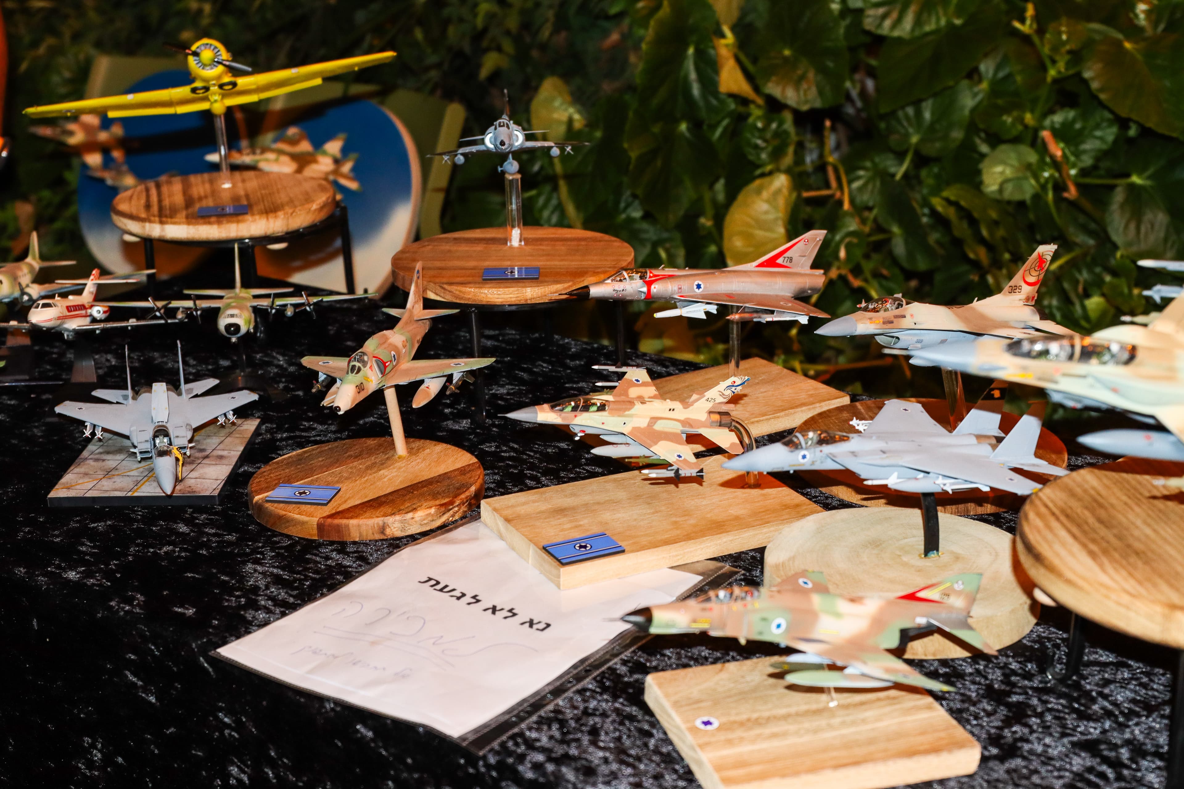 Aircraft model display at the social evening